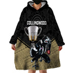 collingwood-football-wearable-blanket-hoodie-magpies-go-champions-2023-polynesian-indigenous-art