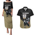 personalised-collingwood-football-couples-matching-puletasi-dress-and-hawaiian-shirt-magpies-go-champions-2023-polynesian-indigenous-art