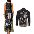 personalised-collingwood-football-couples-matching-tank-maxi-dress-and-long-sleeve-button-shirts-magpies-go-champions-2023-polynesian-indigenous-art