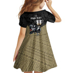 personalised-collingwood-football-family-matching-tank-maxi-dress-and-hawaiian-shirt-magpies-go-champions-2023-polynesian-indigenous-art