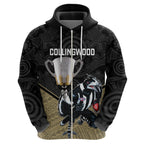 personalised-collingwood-football-hoodie-magpies-go-champions-2023-polynesian-indigenous-art