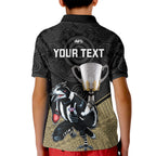 personalised-collingwood-football-kid-polo-shirt-magpies-go-champions-2023-polynesian-indigenous-art