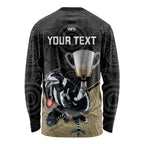 personalised-collingwood-football-long-sleeve-shirt-magpies-go-champions-2023-polynesian-indigenous-art