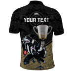 personalised-collingwood-football-polo-shirt-magpies-go-champions-2023-polynesian-indigenous-art