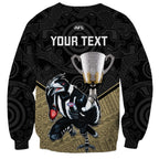 personalised-collingwood-football-sweatshirt-magpies-go-champions-2023-polynesian-indigenous-art