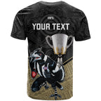 personalised-collingwood-football-t-shirt-magpies-go-champions-2023-polynesian-indigenous-art