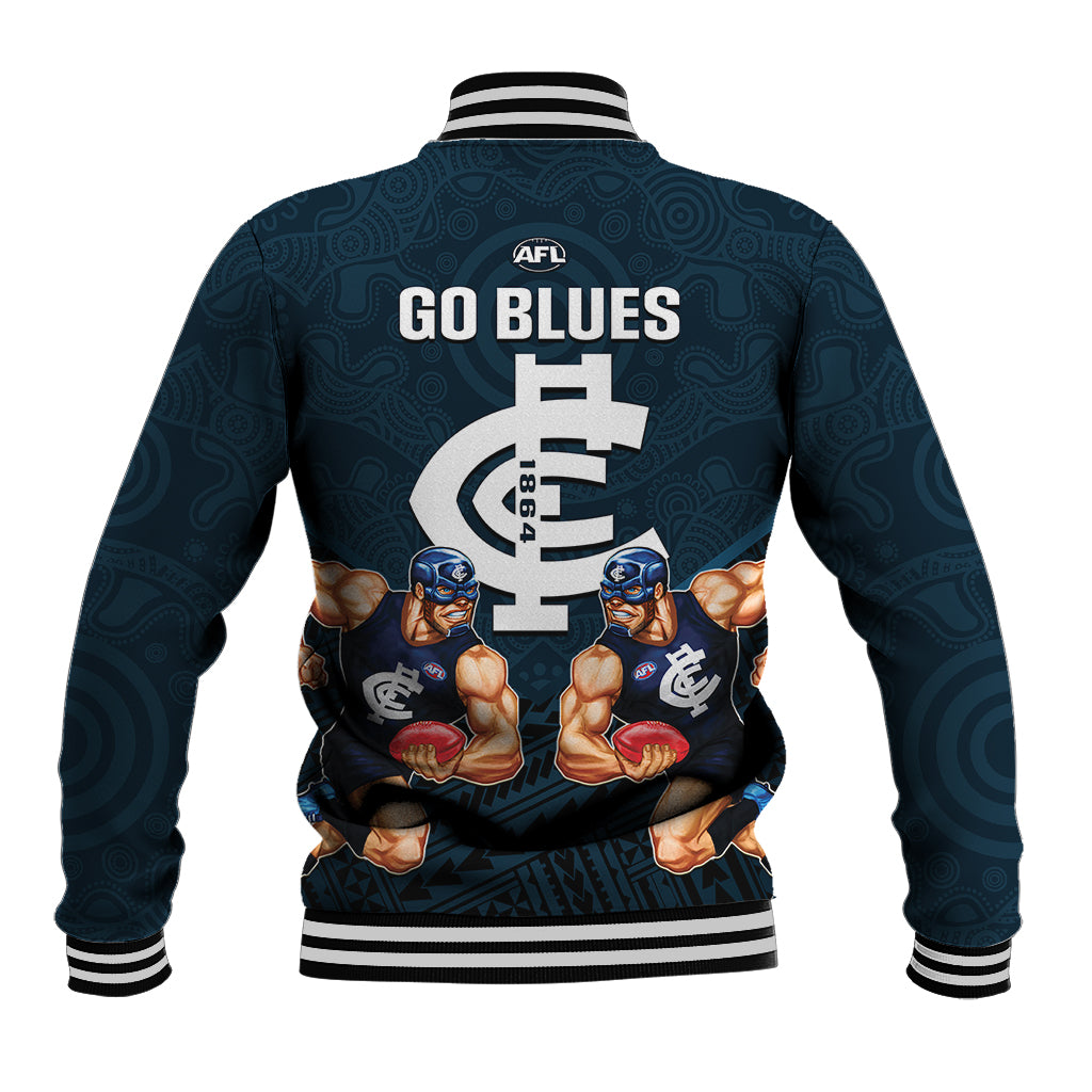 calrton-football-baseball-jacket-blues-go-champions-2023-polynesian-indigenous-art