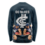 calrton-football-long-sleeve-shirt-blues-go-champions-2023-polynesian-indigenous-art