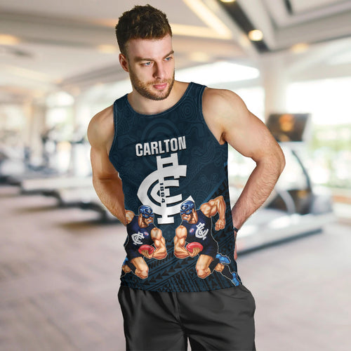calrton-football-men-tank-top-blues-go-champions-2023-polynesian-indigenous-art