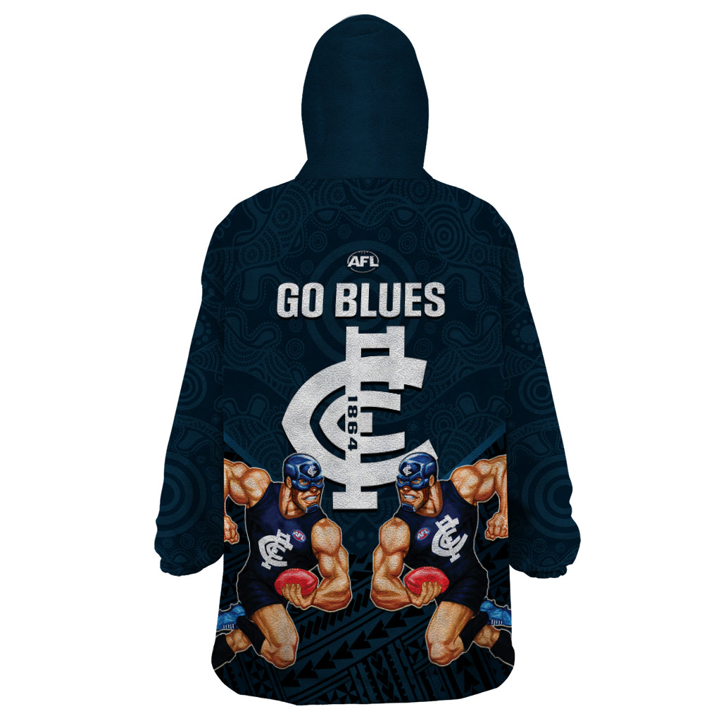 calrton-football-wearable-blanket-hoodie-blues-go-champions-2023-polynesian-indigenous-art