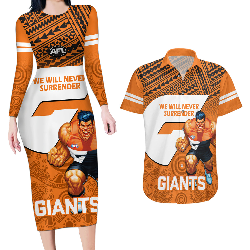 giants-football-couples-matching-long-sleeve-bodycon-dress-and-hawaiian-shirt-gws-go-champions-2023-polynesian-indigenous-art