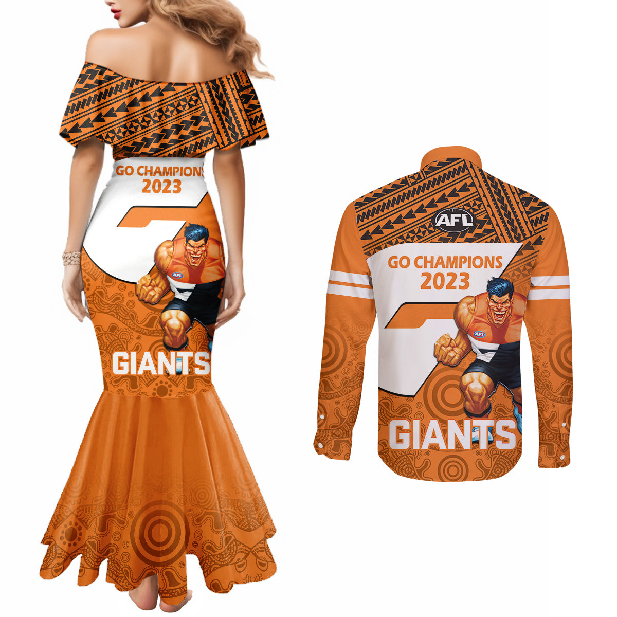 giants-football-couples-matching-mermaid-dress-and-long-sleeve-button-shirts-gws-go-champions-2023-polynesian-indigenous-art