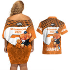 giants-football-couples-matching-off-shoulder-short-dress-and-hawaiian-shirt-gws-go-champions-2023-polynesian-indigenous-art