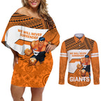 giants-football-couples-matching-off-shoulder-short-dress-and-long-sleeve-button-shirts-gws-go-champions-2023-polynesian-indigenous-art