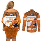 giants-football-couples-matching-off-shoulder-short-dress-and-long-sleeve-button-shirts-gws-go-champions-2023-polynesian-indigenous-art