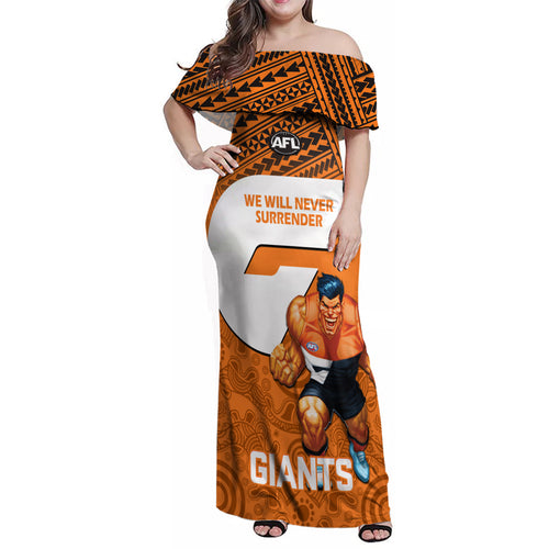giants-football-family-matching-off-shoulder-maxi-dress-and-hawaiian-shirt-gws-go-champions-2023-polynesian-indigenous-art