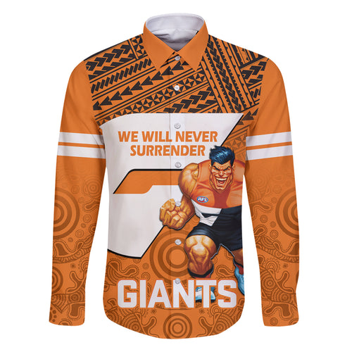 giants-football-family-matching-off-shoulder-short-dress-and-hawaiian-shirt-gws-go-champions-2023-polynesian-indigenous-art