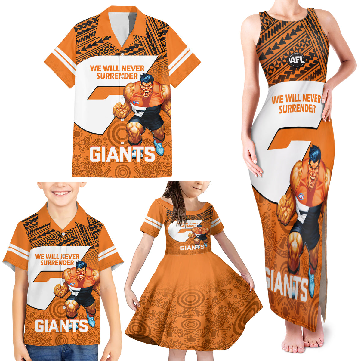 giants-football-family-matching-tank-maxi-dress-and-hawaiian-shirt-gws-go-champions-2023-polynesian-indigenous-art