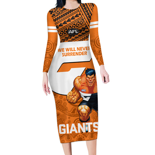 giants-football-long-sleeve-bodycon-dress-gws-go-champions-2023-polynesian-indigenous-art