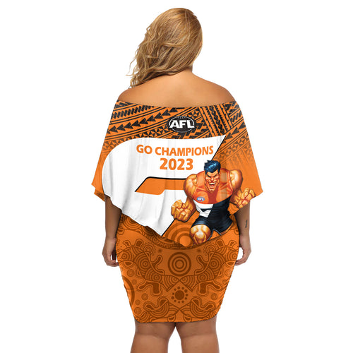 giants-football-off-shoulder-short-dress-gws-go-champions-2023-polynesian-indigenous-art