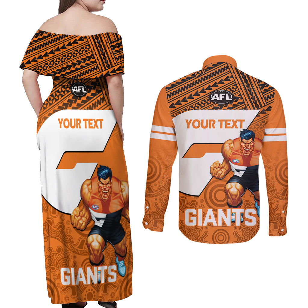 personalised-giants-football-couples-matching-off-shoulder-maxi-dress-and-long-sleeve-button-shirts-gws-go-champions-2023-polynesian-indigenous-art