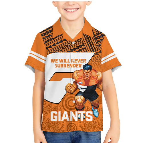 personalised-giants-football-family-matching-mermaid-dress-and-hawaiian-shirt-gws-go-champions-2023-polynesian-indigenous-art