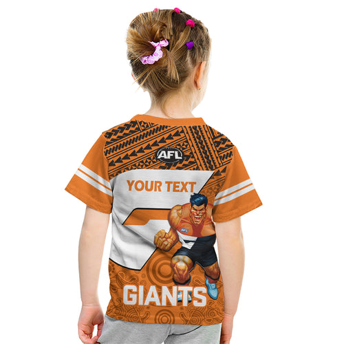 personalised-giants-football-kid-t-shirt-gws-go-champions-2023-polynesian-indigenous-art