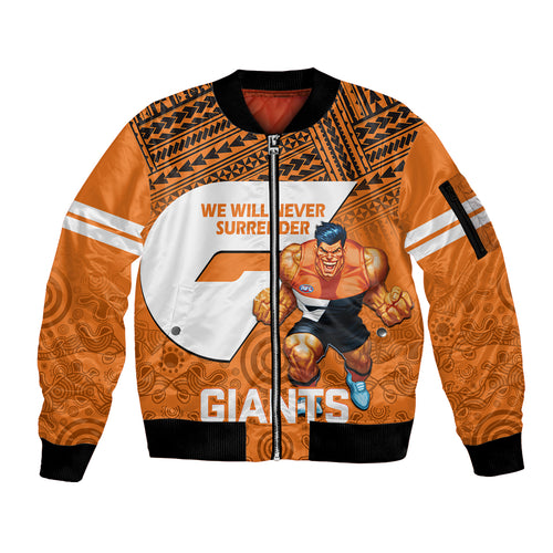personalised-giants-football-sleeve-zip-bomber-jacket-gws-go-champions-2023-polynesian-indigenous-art