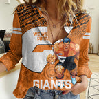personalised-giants-football-women-casual-shirt-gws-go-champions-2023-polynesian-indigenous-art