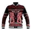 Kia Ora New Zealand Baseball Jacket Maori Language Week Whero Taniko Motif - Aussie Hoodie