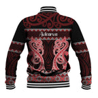 Kia Ora New Zealand Baseball Jacket Maori Language Week Whero Taniko Motif - Aussie Hoodie