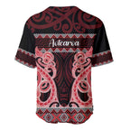 Kia Ora New Zealand Baseball Jersey Maori Language Week Whero Taniko Motif - Aussie Hoodie