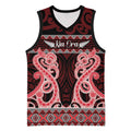 Kia Ora New Zealand Basketball Jersey Maori Language Week Whero Taniko Motif - Aussie Hoodie
