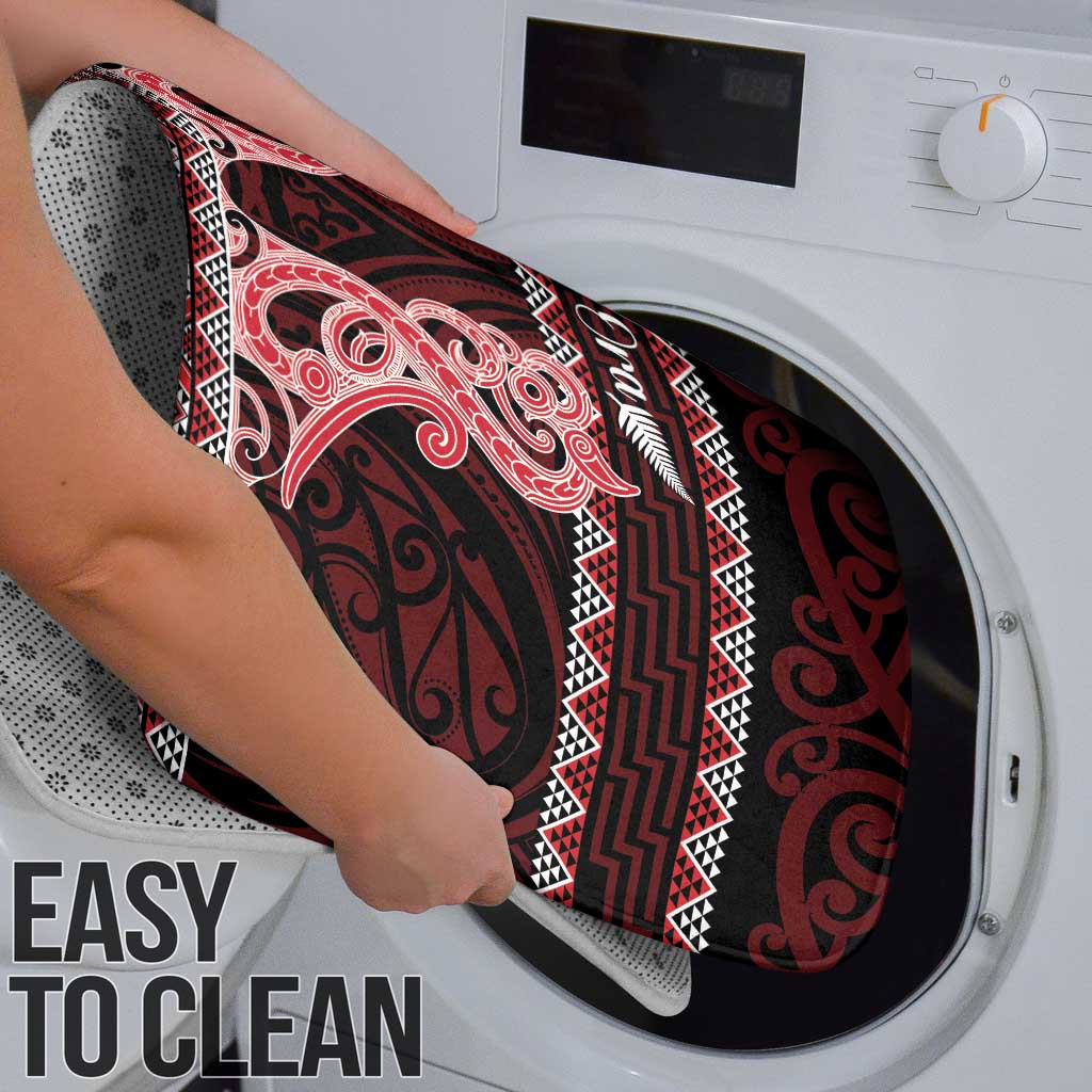 Kia Ora New Zealand Bathroom Set Maori Language Week Whero Taniko Motif - Aussie Hoodie