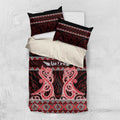 Kia Ora New Zealand Bedding Set Maori Language Week Whero Taniko Motif - Aussie Hoodie