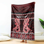 Kia Ora New Zealand Blanket Maori Language Week Whero Taniko Motif - Aussie Hoodie
