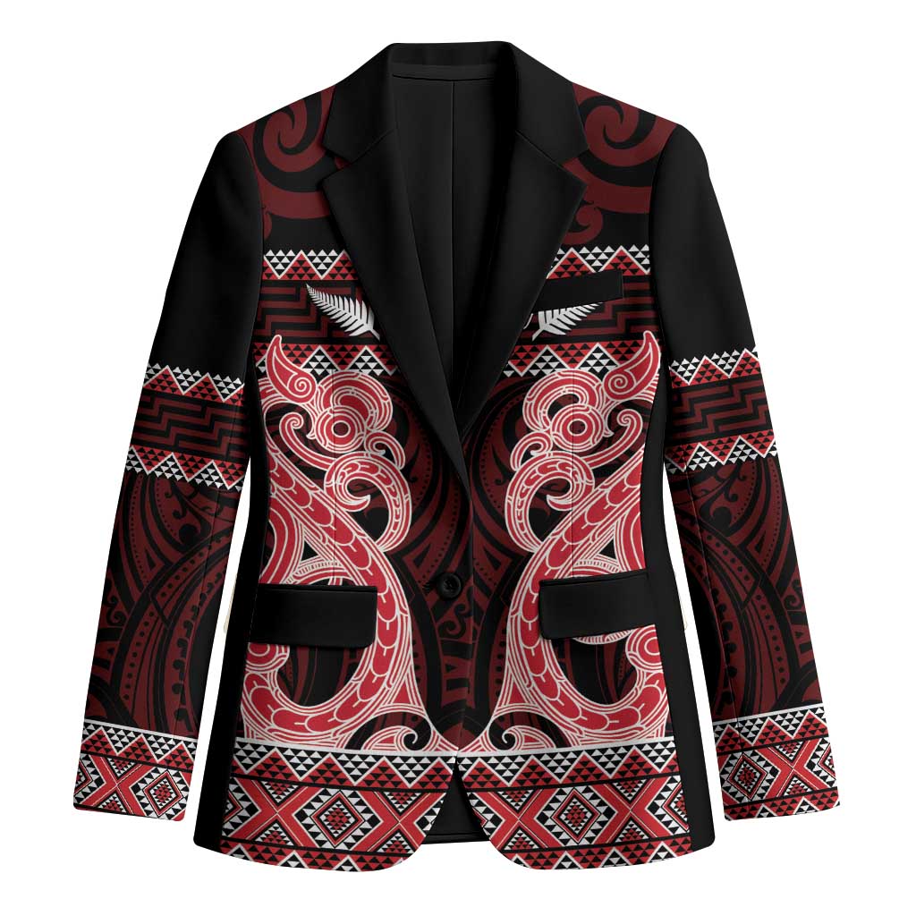 Kia Ora New Zealand Blazer Maori Language Week Whero Taniko Motif - Aussie Hoodie