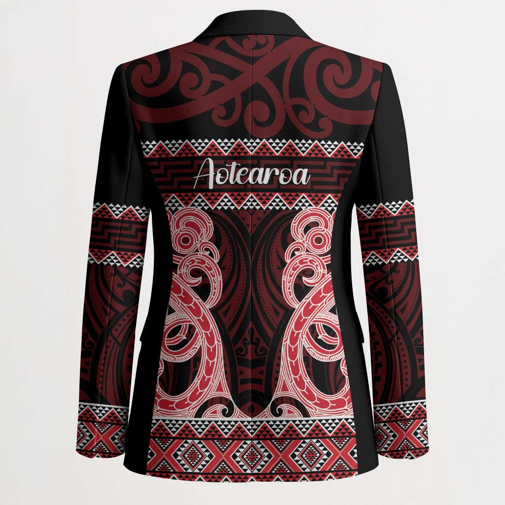 Kia Ora New Zealand Blazer Maori Language Week Whero Taniko Motif - Aussie Hoodie