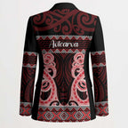 Kia Ora New Zealand Blazer Maori Language Week Whero Taniko Motif - Aussie Hoodie