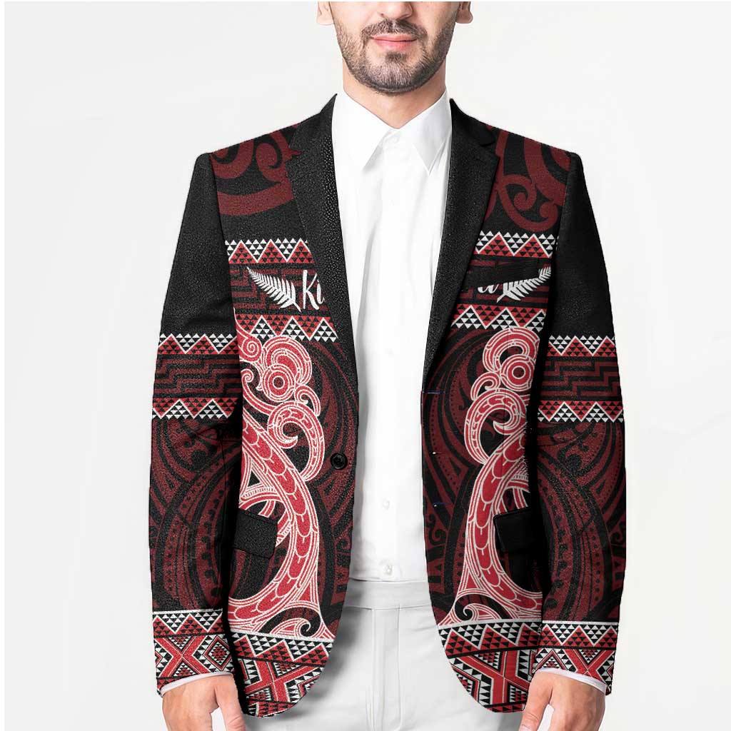 Kia Ora New Zealand Blazer Maori Language Week Whero Taniko Motif - Aussie Hoodie