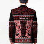 Kia Ora New Zealand Blazer Maori Language Week Whero Taniko Motif - Aussie Hoodie