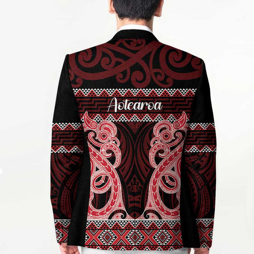 Kia Ora New Zealand Blazer Maori Language Week Whero Taniko Motif - Aussie Hoodie