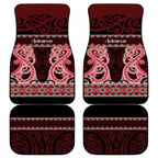 Kia Ora New Zealand Car Mats Maori Language Week Whero Taniko Motif - Aussie Hoodie