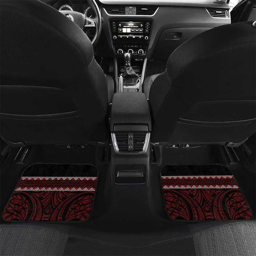 Kia Ora New Zealand Car Mats Maori Language Week Whero Taniko Motif - Aussie Hoodie