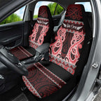 Kia Ora New Zealand Car Seat Cover Maori Language Week Whero Taniko Motif - Aussie Hoodie