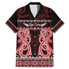 Kia Ora New Zealand Family Matching Mermaid Dress and Hawaiian Shirt Maori Language Week Whero Taniko Motif - Aussie Hoodie
