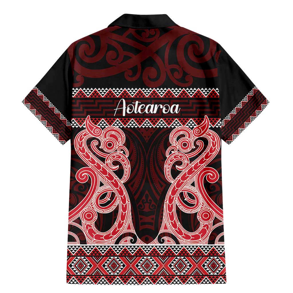 Kia Ora New Zealand Family Matching Mermaid Dress and Hawaiian Shirt Maori Language Week Whero Taniko Motif - Aussie Hoodie