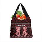 Kia Ora New Zealand Grocery Bag Maori Language Week Whero Taniko Motif - Aussie Hoodie