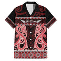 Kia Ora New Zealand Hawaiian Shirt Maori Language Week Whero Taniko Motif - Aussie Hoodie