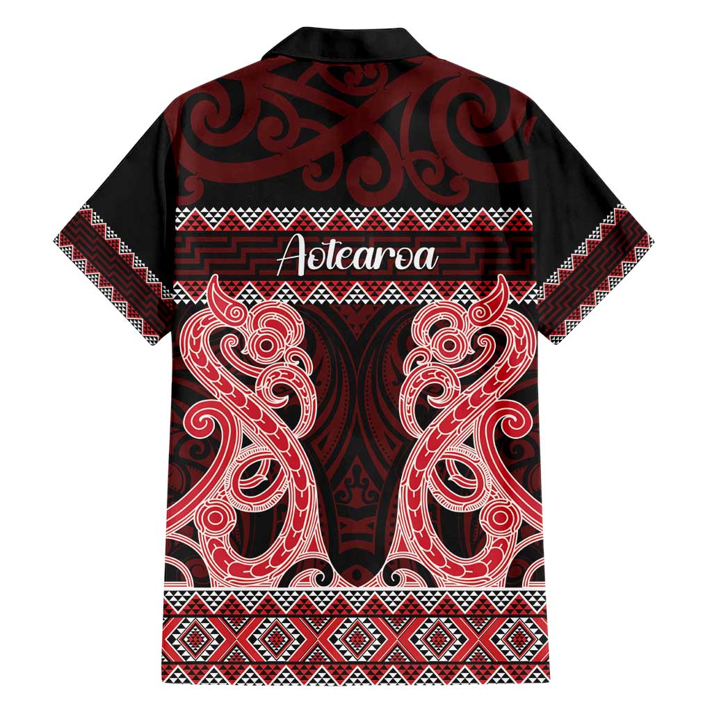 Kia Ora New Zealand Hawaiian Shirt Maori Language Week Whero Taniko Motif - Aussie Hoodie